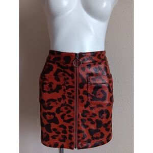 🆕️ Oat New York Leopard Print Mini Skirt